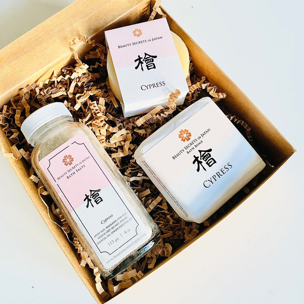 Coffret cadeau de soins personnels Hinoki