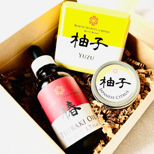 Tsubaki Oil and Yuzu Self-Care Gift Set